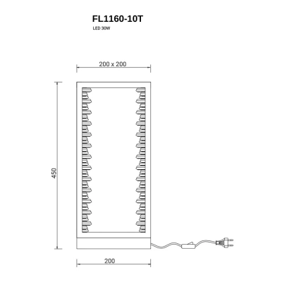 Настольная лампа Donum FL1160-10T, LED