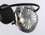 Светильник настенный LH15005 BK/SM черный/дымчатый G9 max 40W 195*210*170