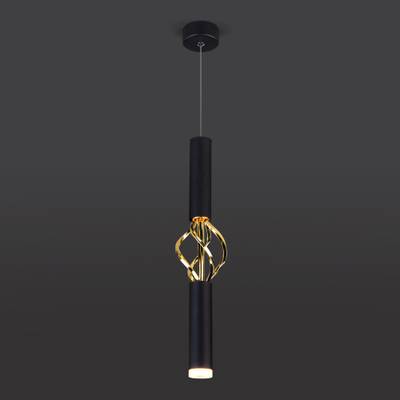 Подвесной светодиодный светильник в стиле лофт 50191/1 LED черный / золото