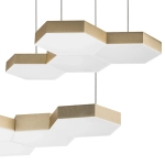 750221 Люстра подвесная FAVO LED-60W 2880LM Satin Gold 3000K Lightstar