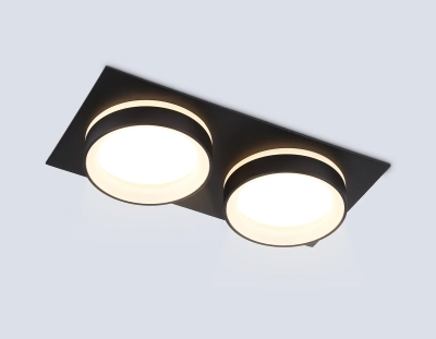Светильник встраиваемый TN6712/2 BK черный IP44 GX53/2 max 15W 210*105*45