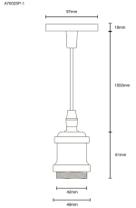 Подвесной светильник Arte Lamp ELECTRA A7002SP-1PB, 1хE27