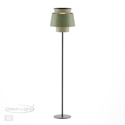 4992/1FA PENDANT ODL24 401 черный/зеленый/золотой/металл/экокожа Торшер E27 1*60W KRESSA