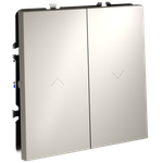 VLS020703 Выключатель встраиваемый VOLTUM S70 для жалюзи 10А, (кашемир). (ТМ Maytoni)