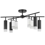 LR7283648741 Люстра RULLO 8х50W GU10 ЧЕРНЫЙ/БЕЛЫЙ (571728+214436-4+214487-4+202431-8)