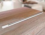 Трековый шинопровод GL7001 WH белый однофазный 1 м, с сетевым вводом и заглушкой