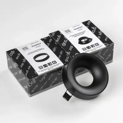 L01002727 Светильник LEVIGO MR16/HP16 ЧЕРНЫЙ МАТОВЫЙ (010027+510027)