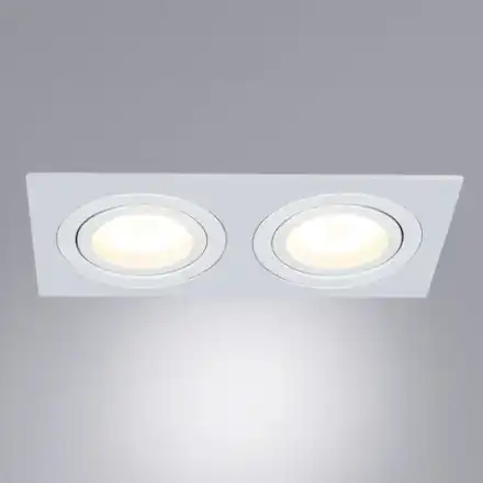 Точечный встраиваемый светильник Arte Lamp TARF A2168PL-2WH, 2хGU10