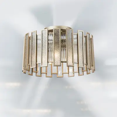 712052 Люстра AGAVE 5х40W E27 ШАМПАНЬ/ПРОЗРАЧНЫЙ Lightstar