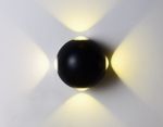 Настенный светодиодный светильник FW135 BK/S черный/песок LED 4200K 12W D100*100