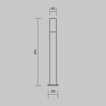 Ландшафтный светильник Уиллис / Willis E27х1 60Вт IP54, O418FL-01GR1. TM Maytoni