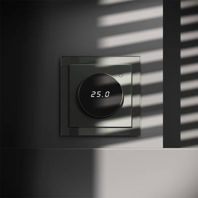 VLS070106 Терморегулятор электронный VOLTUM S70 с индикацией и датчиком, для теплого пола, (титан) (ТМ Maytoni)