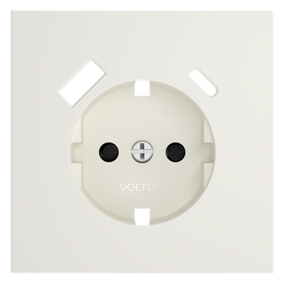 VLS001013 Накладка для розетки с заземлением и защитными шторками, с USB A+C, S70 (хлопок). (ТМ Maytoni)