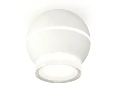 Комплект накладного светильника XS1101042 SWH/FR/CL белый песок/белый матовый/прозрачный MR16 GU5.3 LED 3W 4200K (C1101, N7160)