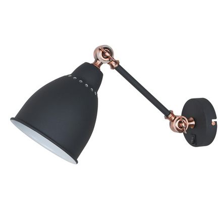 Бра Arte Lamp BRACCIO A2054AP-1BK, 1хE27