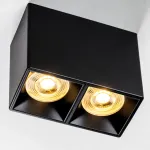 213367 Рамка (светильник) PVC д/LED-модулей 941хх и LED-ламп D50мм RULLO 2x QUAD ЧЕРНЫЙ Lightstar