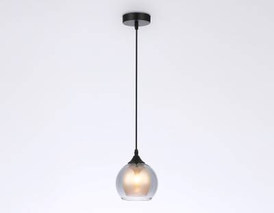 Светильник подвесной TR3539 BK/SM/FR черный/дымчатый/белый матовый E27 max 40W D130*800