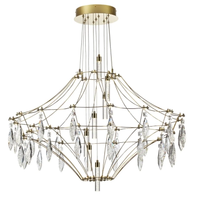 7000/51CL CLASSIC ODL_EX25 069 Потолочный светильник металл/хрусталь/нерж сталь IP20 LED 51W 4000K 220-240V FLAMENCO