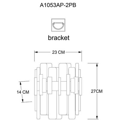 Настенный светильник Arte Lamp ALYA A1053AP-2PB, 2хG9