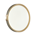 7654/DL COLOR SN 132 Светильник пластик/белый/серый/золотой LED 48Вт 4000К D405 IP43 FAVEMO GREY