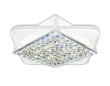 Потолочный светодиодный светильник с пультом FA124 WH белый 104W 510*510*110 (ПДУ РАДИО 2.4)