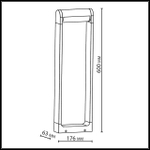 7118/12GL NATURE ODL25 667 светильник коричневый/металл IP65 LED 12W 900Лм 3000K 120° 220-240V TWINSET