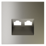 VLS001404 Накладка для розетки компьютерной двойной RJ45+RJ45 кат.6, S70 (шелк). (ТМ Maytoni)