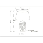 Декоративная настольная лампа Arte Lamp RUBY A4064LT-1BR, 1хE27