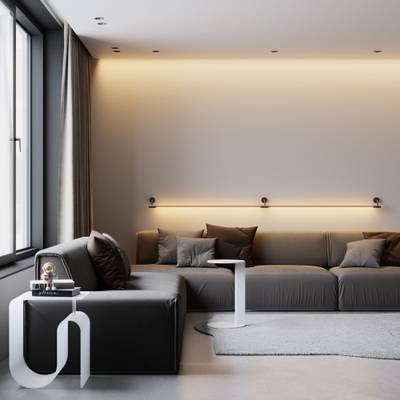 Module System Декоративная гибкая стойка без питания черный 85193/00