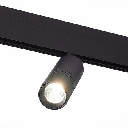 ST365.436.12 Магнитный трековый светильник Черный LED 1*12W 3000K 1 020Lm Ra&gt;80 36° IP20 L-xW44xH130 48V