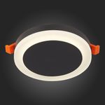 ST104.442.06 Светильник потолочный Черный LED 1*6W 4000K 468Lm Ra&gt;80 120° IP20 D110xH20 170-240V