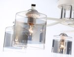 Светильник потолочный TR303219/5 WH/CH/SM белый/хром/дымчатый E27*5 max 60W D580*250