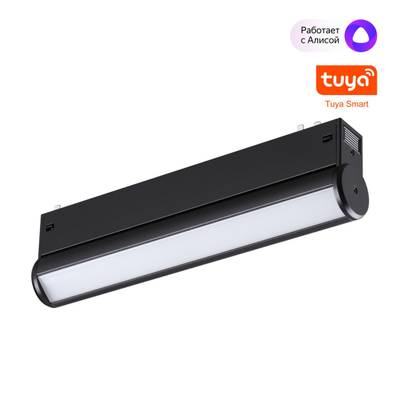 359951 PORT NT25 216 черный Трековый св-к диммир. со сменой цв.температуры, пульт ДУ/Tuya Smart Life IP20 LED 10W 3000-6000K 90-240V VECTOR