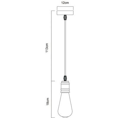 Подвесной светильник Arte Lamp MAZZETTO A4290SP-1BK, 1хE27