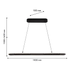 Подвесная люстра Strimler 4473-2P, LED*82W, 4460LM, 3000-6500K. ТМ F-Promo