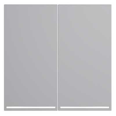 VLS000416 Клавиши для выключателя/переключателя двухклавишного с подсветкой, S70 (серый). (ТМ Maytoni)