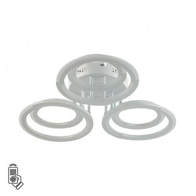 8028/80CL LEDIO LN25 247 белый/белый, металл/акрил Потолочный светильник с ПДУ LED 80W 3000-6000К 220V OSAKA