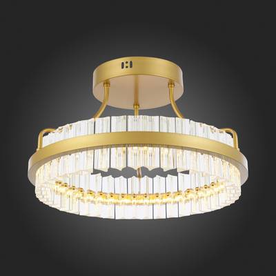 SL383.202.01 Светильник потолочный ST-Luce Матовое золото/Прозрачный LED 1*34W 3000K