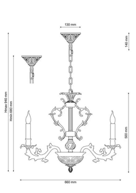 Люстра Lucia Tucci FIRENZE 1780.6 antique gold