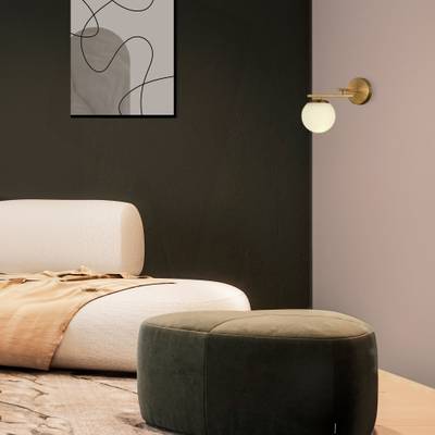 SLE1195-301-01 Светильник настенный Латунь/Белый E14 1*40W