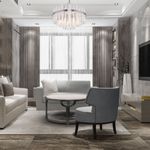 Умная потолочная люстра 367/9 Smart никель, E14х9