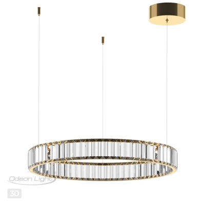5015/36L L-VISION ODL23 587 золотой/прозрачный металл/хрусталь Люстра LED 36W 4000K 3600Лм VEKIA