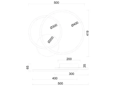 Потолочная люстра ARTE LAMP SIERRA A2211PL-2WH, 1хLED