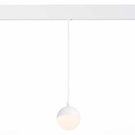 ST358.533.07 Магнитный трековый светильник подвесной белый LED 1*7W 3000K 520Lm Ra>80 120° IP20 D90xH90 48V