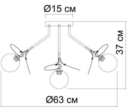 Потолочная люстра Arte Lamp PEACOCK A1369PL-7SG, 7хG9