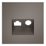 VLS002714 Накладка для розетки TV+RJ45 кат. 6, S70 (капучино). (ТМ Maytoni)