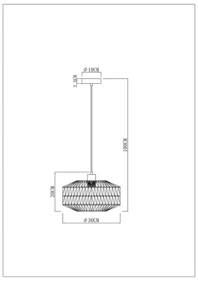 Подвесной светильник Arte Lamp BRUSHWOOD A7087SP-1BK, 1хE27