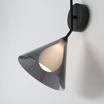 Настенный светильник со стеклянным плафоном 70161/1 черный