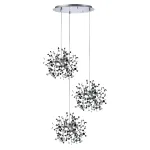 L3PR721134 Подвес тройной круглый EXTRA 3x3x5W(led) G9  (721134 - 3 + 572134 -1) ХРОМ Lightstar