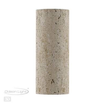 6625/2W HIGHTECH ODL24 227 бежевый/металл/травертин Настенный светильник IP20 LED GU10 2*7W 220V TRAVERTINO